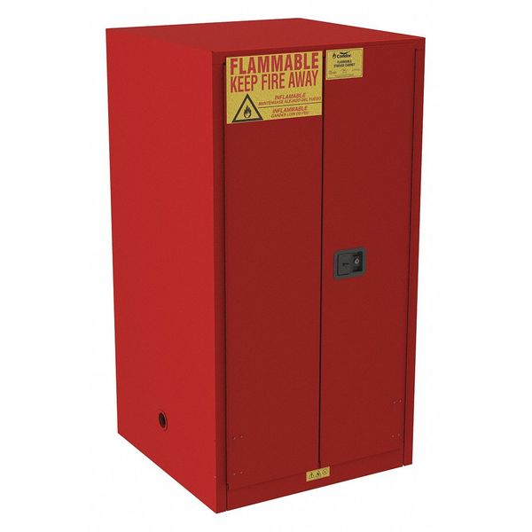 Steel Flammable Safety Storage Cabinet, 34 in W, 66 1/2 in H