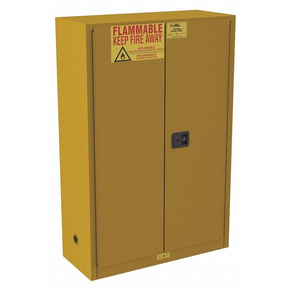 Steel Flammable Safety Storage Cabinet, 43 in W, 66 1/2 in H