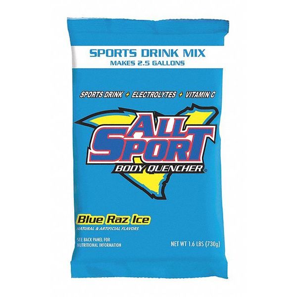 Sports Drink Mix, Blue Raz Flavor, PK32