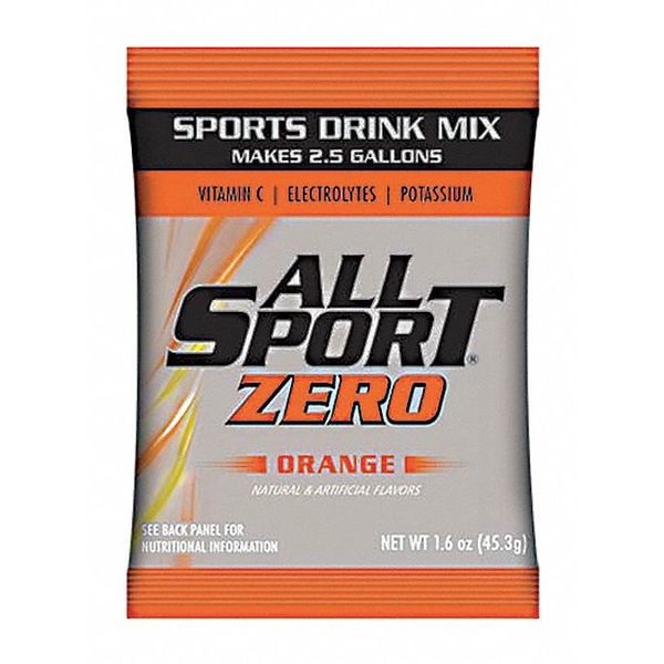 Sports Drink Mix, Orange Zero Flavor, PK30