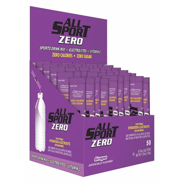 Sports Drink Mix, Grape Flavor, PK50