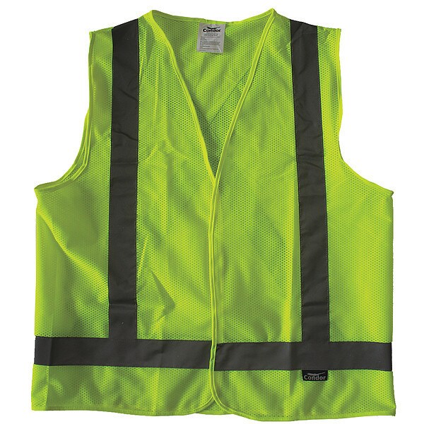 Safety Vest, Yellow/Green, Hook-and-Loop