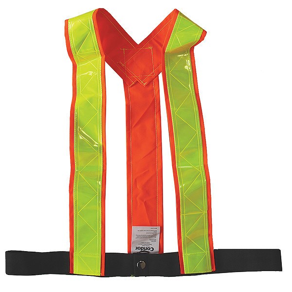 Safety Vest, Orange/Red, Hook-and-Loop