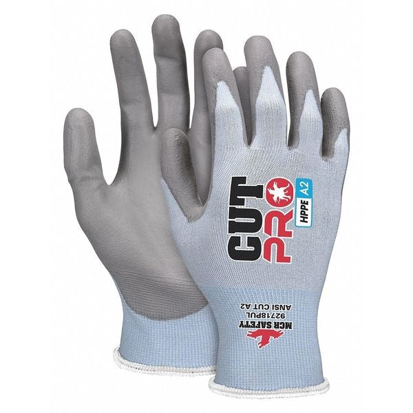 Cut Resistant Coated Gloves, A2 Cut Level, Polyurethane, XL, 1 PR