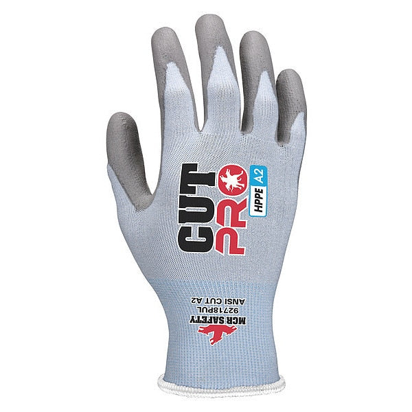 Cut-Resistant Gloves, A2 Cut Level, Polyurethane, XS, 1 PR