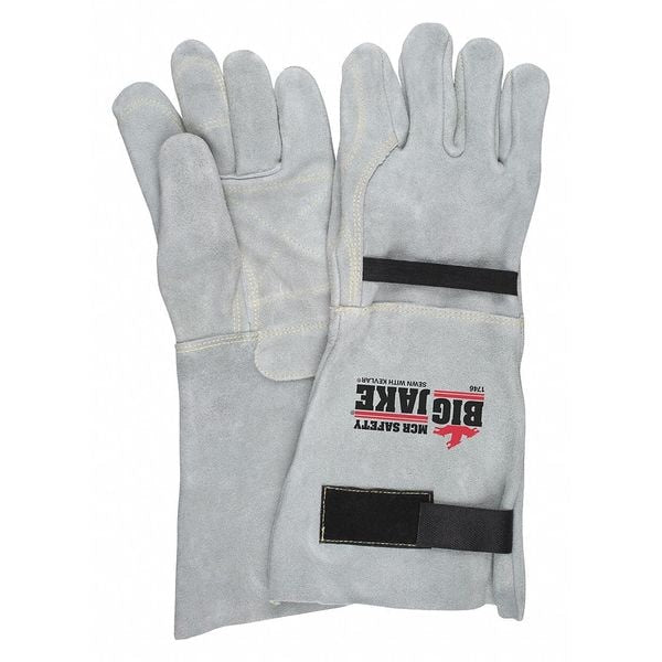 Cut-Resist Cowhide Lthr Glove, M/8, PK12