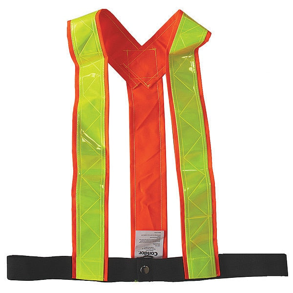 Safety Vest, Orange/Red, M, Hook-and-Loop