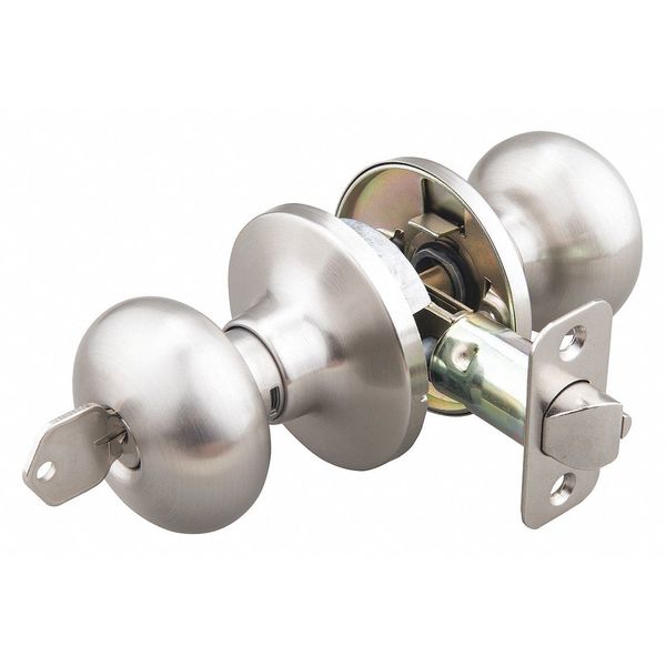 Knob Lockset, Mechanical, Cylindrical
