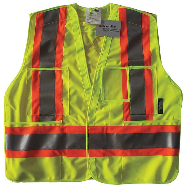 Safety Vest, Yellow/Green, S/M, Polyester
