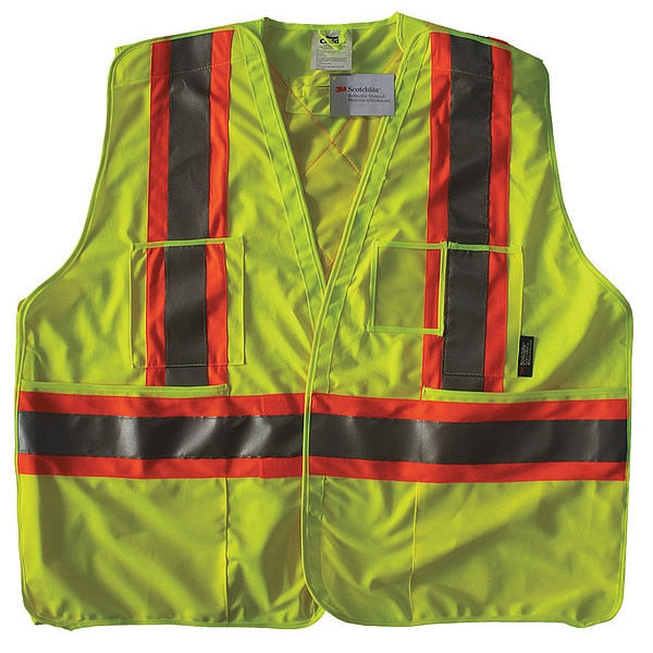 Safety Vest, Yellow/Green, 2XL/3XL