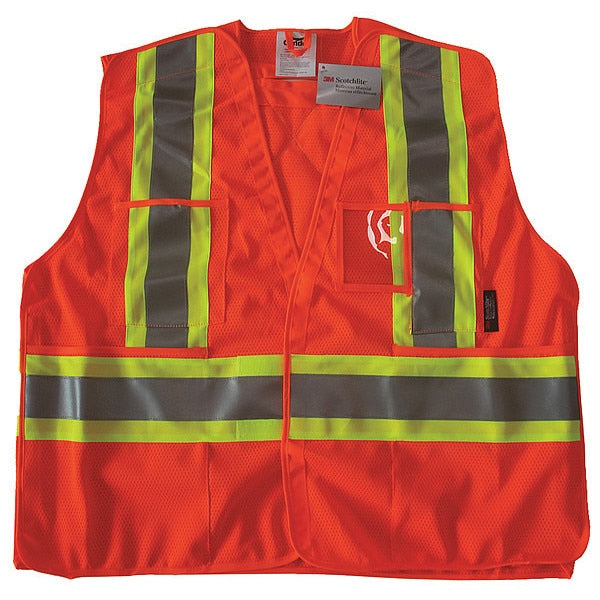 Safety Vest, Orange/Red, L/XL
