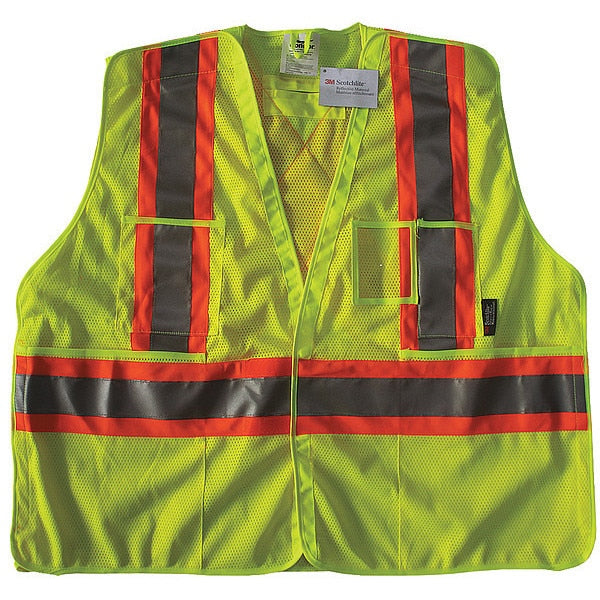 Safety Vest, Yellow/Green, 2XL/3XL