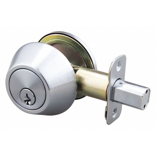Deadbolt, Steel, 2-3/8