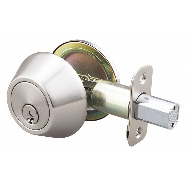 Deadbolt, Steel, 2-3/8