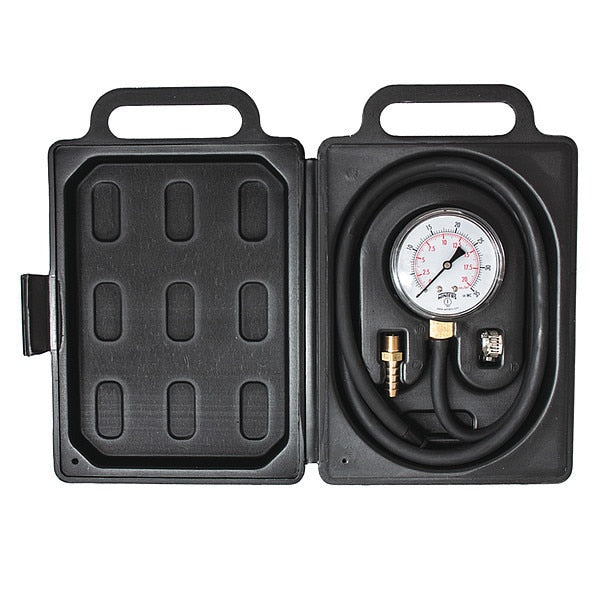 Pressure Gauge, 0 to 35 in wc, 1/4 in MNPT, Black