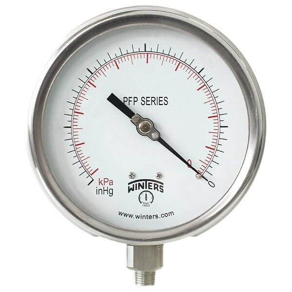 Compound Gauge, -30 to 0 to 150 psi, 1/4 in MNPT