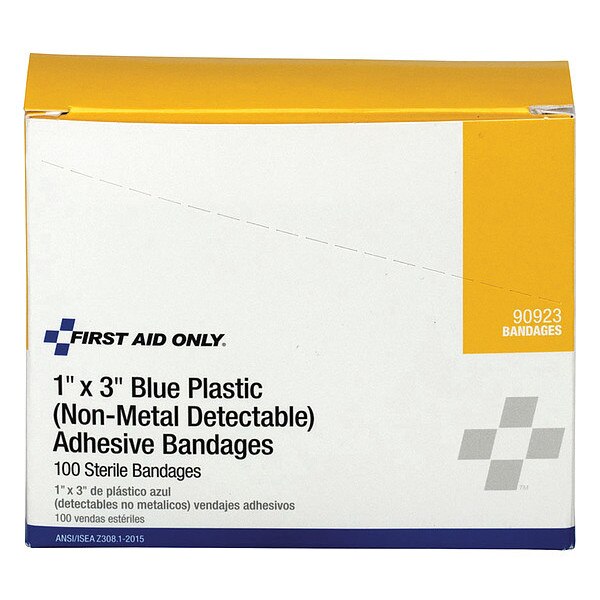Strip Bandages, Blue, 3
