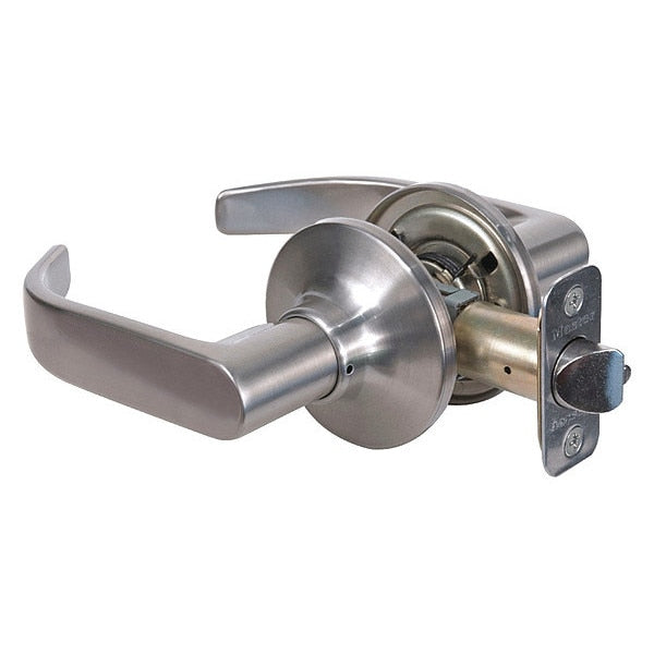 Lever Lockset, Satin Nickel, Return Style