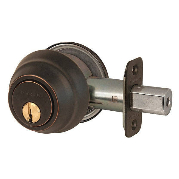 Deadbolt, Aged Bronze, Single Cylinder