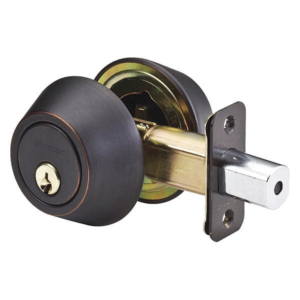 Deadbolt, Aged Bronze, Double Cylinder