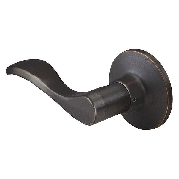 Lever Lockset, Aged Bronze, Wave Style