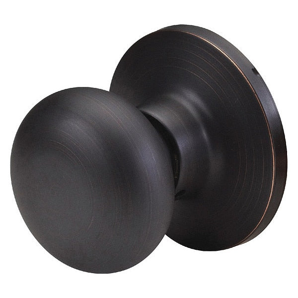 Knob Lockset, Biscuit Style, Aged Bronze