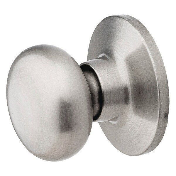 Knob Lockset, Biscuit Style, Satin Nickel