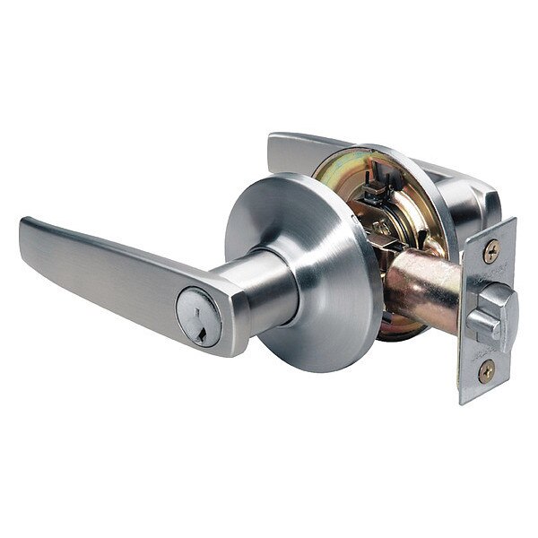 Lever Lockset, Satin Nickel, Key Alike