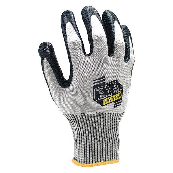Cut Resistant Coated Gloves, A4 Cut Level, Nitrile, 2XL, 1 PR
