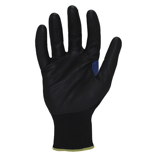 Foam Nitrile Coated Gloves, Palm Coverage, Black, XL, PR