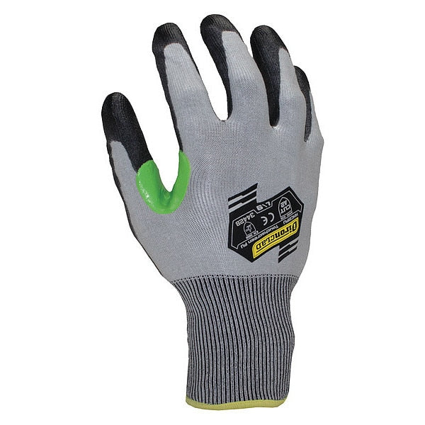 Cut Resistant Coated Gloves, A2 Cut Level, Polyurethane, L, 1 PR