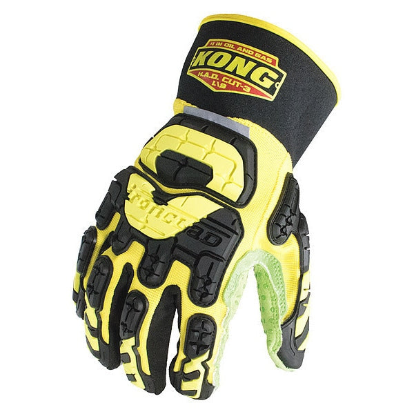 Impact Resistant Gloves, Sz S, Ylw/Grn, PR