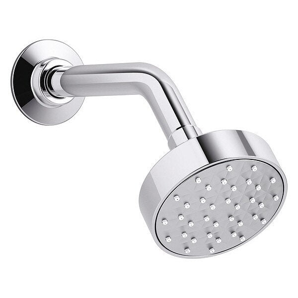 Shower Head, Polished Chrome, Wall