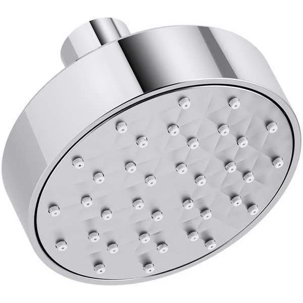 Shower Head, Polished Chrome, Wall