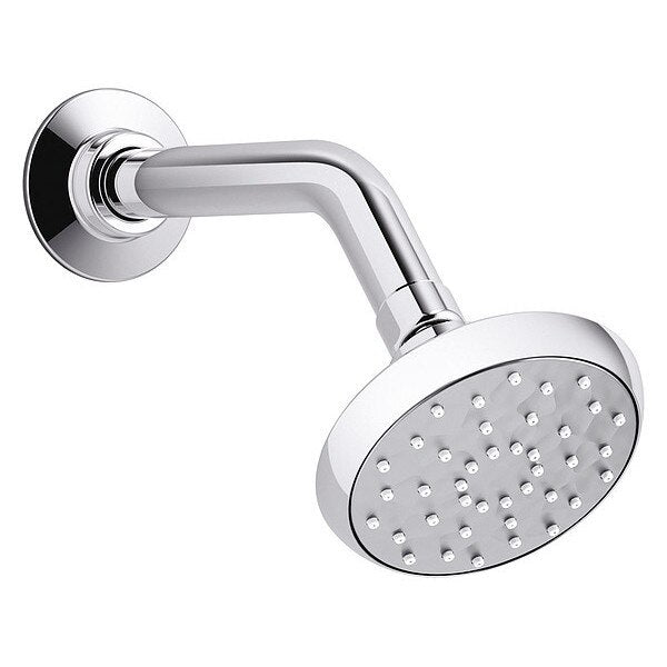 Shower Head, Polished Chrome, Wall