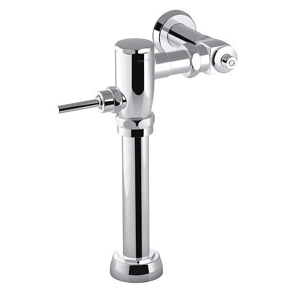 1.28 gpf, Polished Chrome, Single Flush, Toilet Flushometer