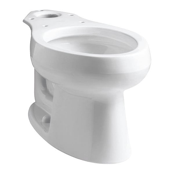 Toilet Bowl, 1.28 gpf, Gravity Fed, Floor Mount Mount, Elongated, White