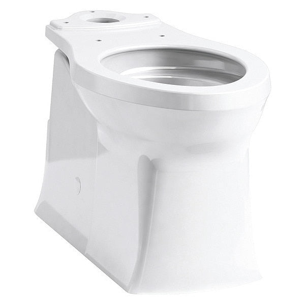 Toilet Bowl, 1.28 gpf, Gravity Fed, Floor Mount, Elongated, White