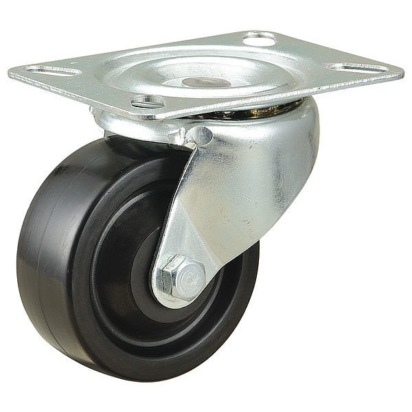 Standard Plate Caster, Swivel, 225 lb.