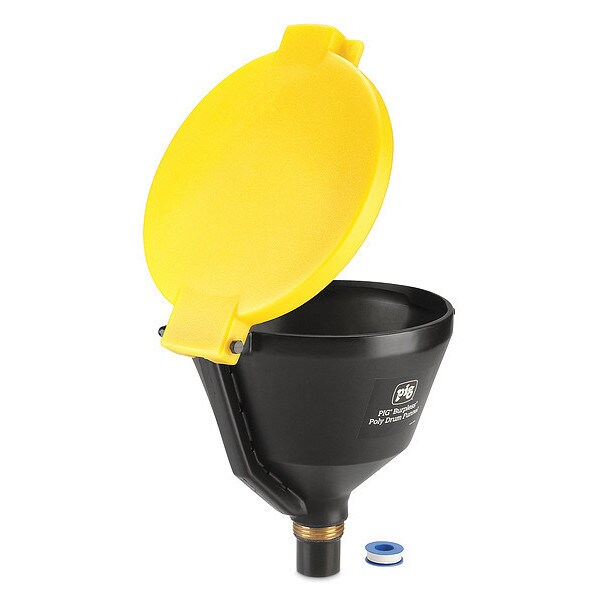 Drum Funnel, 10 gal. Flow Capacity, Yellow