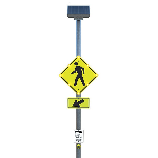 Warning System, Solar, Pedestrian Crossng