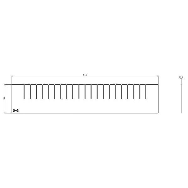 Divider, 1pk, 4 1/2 in H x 24 in W
