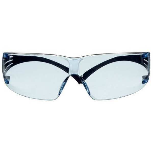 Safety Glasses, Traditional Light Blue Polycarbonate Lens, Anti-Fog