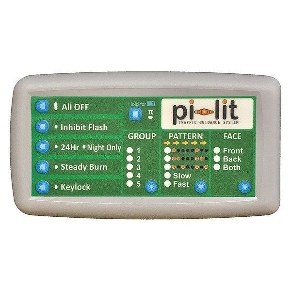 Remote Control, Plastic, 4 in H, 2 in L, 2 in W, Gray