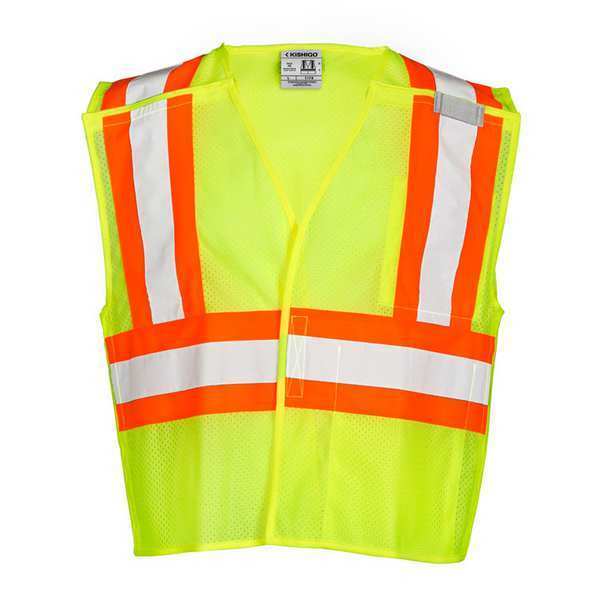 XL Class 2 Fleece Breakaway High Visibility Vest, Lime