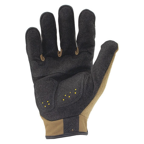 Impact Resistant Gloves, Size L, Brown, PR