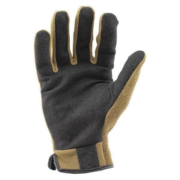 Mechanics Touchscreen Gloves, 2XL, Tan/Silver, Single Layer, Polyester