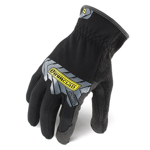 Mechanics Touchscreen Gloves, XL, Black/Silver, Single Layer, Polyester