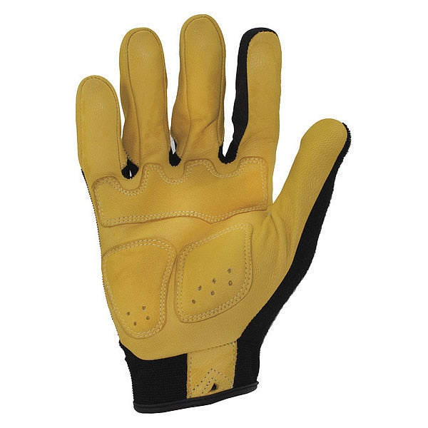Impact Resistant Gloves, Sz XL, Blk/Ylw, PR