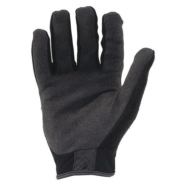Mechanics Touchscreen Gloves, L, Black/Silver, Single Layer, Polyester